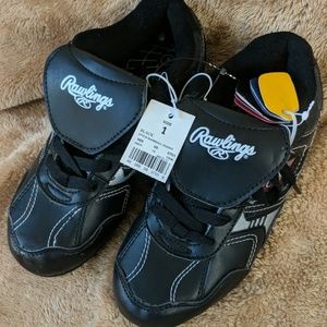 Rawlings baseball cleats size 1 new with tags